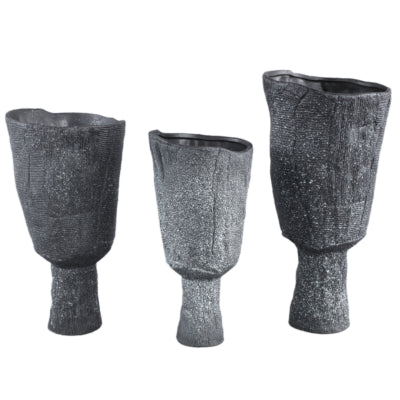 Ptmd flower pot nirah s anthracite 35 cm | 4 piezas