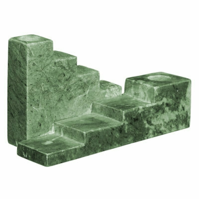 Candeliere in marmo verde 19,5 cm | 4 pezzi
