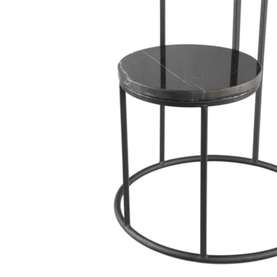 Ptmd mesa auxiliar hilde mármol 81 cm | 2 piezas