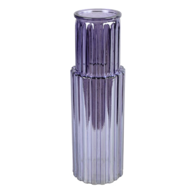 Vaso Countryfield irina vetro viola 25 cm | 12 pezzi