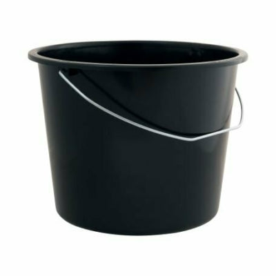 Secchio da costruzione nero 12 litri | 10 pezzi