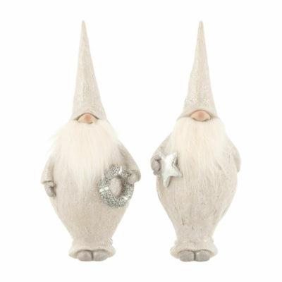 Statua J-line Gnomo Babbo Natale 25 cm 2 assortiti | 8 pezzi
