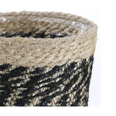 Cesto in mica bonaparte nero 20 cm | 12 pezzi