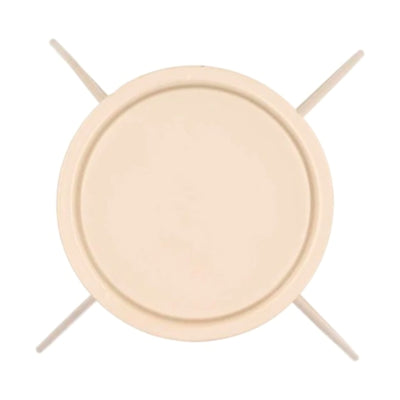 Quemador de cera de madera curvada Daan beige 18 cm | 16 piezas