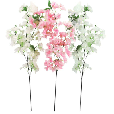 Flor artificial flor de cerezo 88 cm 3 surtidas | 18 piezas