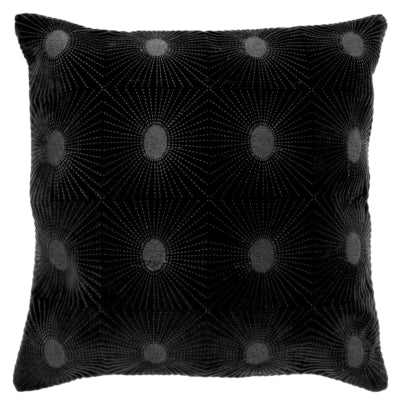 Cuscino da soggiorno unico nela nero 45 x 45 cm | 6 pezzi