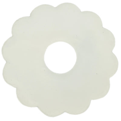 Anillo para velas Stjernsund flor de loua blanco brillo 9,3 cm | 24 piezas
