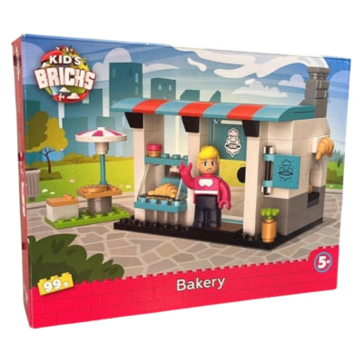 Ladrillos para niños, bloques de construcción, panadería, 99 piezas | 6 piezas