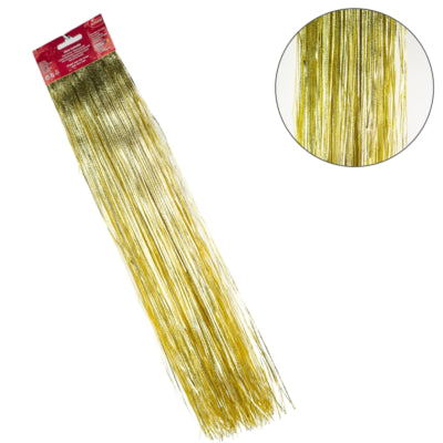 Deco Heitmann lámina lametta color dorado 300 tiras 50 cm | 72 piezas