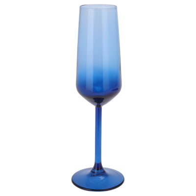Bicchiere da champagne in vetro blu 195 ml | 12 pezzi