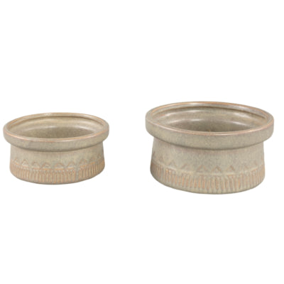 Ptmd binario per vasi da fiori basso s marrone chiaro 16 cm | 12 pezzi