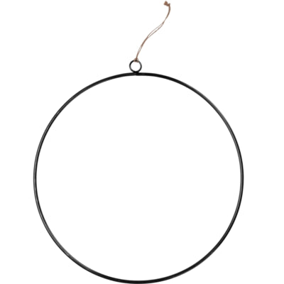 Anello decorativo da appendere collezione H s nero 50 cm | 12 pezzi