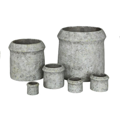 Ptmd vaso da fiori nimma xxs grigio cemento 9 cm | 24 pezzi