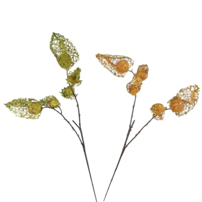 Ramo artificiale physalis seta 70 cm 2 assortiti | 12 pezzi