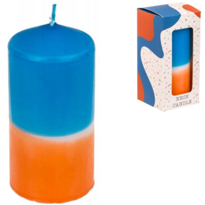 Candela a colonna Out of the blue in confezione regalo 6 x 12 cm | 8 pezzi