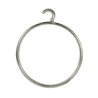 Ciondolo cerchio color argento 43 cm | 2 pezzi