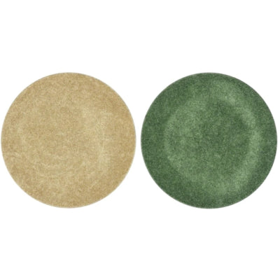 Plato decorativo melamina brillo verde dorado 18 cm 2 surtidos | 36 piezas