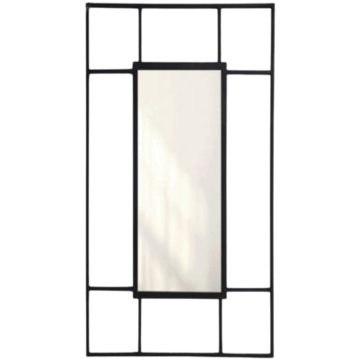 Espejo de pared Len-fra madison negro 120 cm | 2 piezas