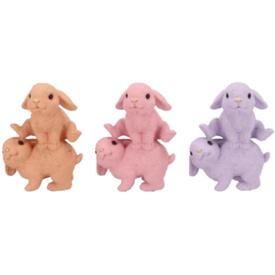 Daan Kromhout statua coniglio salto pastello 20 cm 3 assortiti | 6 pezzi