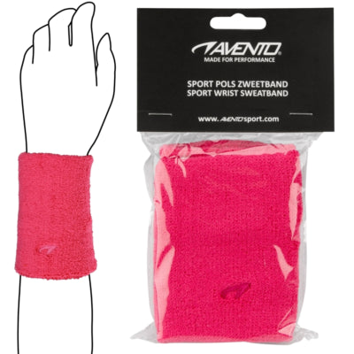 Avento Sport polsino antisudore rosa set da 2 | 25 pezzi