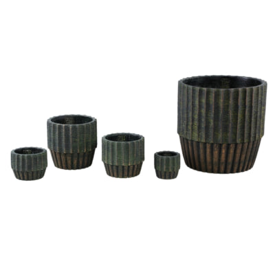 Ptmd vaso da fiori niki s verde 12 cm | 12 pezzi