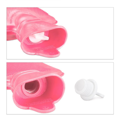 Borsa dell'acqua calda Relaxdays rosa 1 l | 12 pezzi