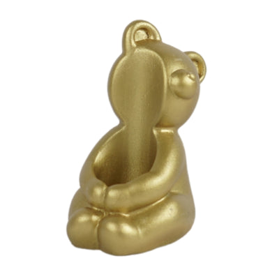 Portavelas oso dorado 8 cm | 36 piezas