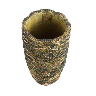 Ptmd vaso da fiori onde marrone alto l 37 cm | 2 pezzi