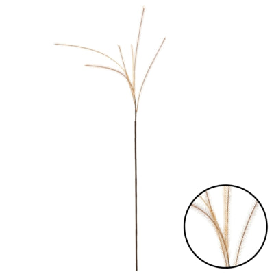 Rama artificial Countryfield con 6 penachos marrón claro 112 cm | 24 piezas