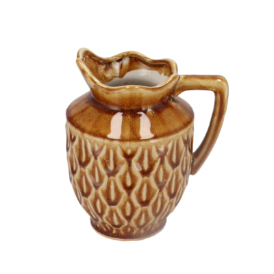 Vaso boa in legno curvato Daan con manico marrone scuro 21 cm | 4 pezzi
