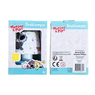 Lampada push pip Woezel a batteria 12 cm | 12 pezzi