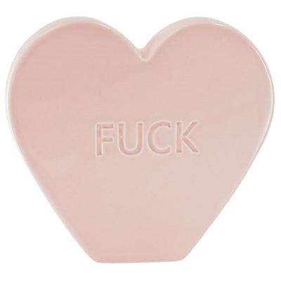Statua Housevitamin cuore di caramella rosa chiaro 19,5 cm | 6 pezzi