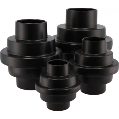 Daan bentout florero escaleras negro 25 cm | 4 piezas
