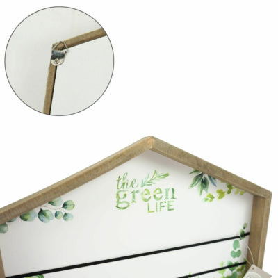 Portacarte casa Green Life 32 cm | 6 pezzi