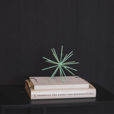 Housevitamin adorno fuegos artificiales metal verde menta 25 cm | 12 piezas