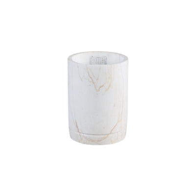 Ptmd vaso da fiori marmy cilindro crema xs 15 cm | 8 pezzi