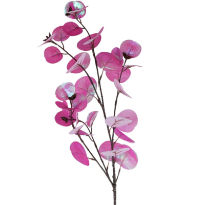 Ramo artificiale di eucalipto viola 81 cm | 12 pezzi