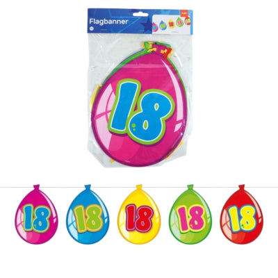 Palloncino ghirlanda Folat 18 anni 10 m | 24 pezzi