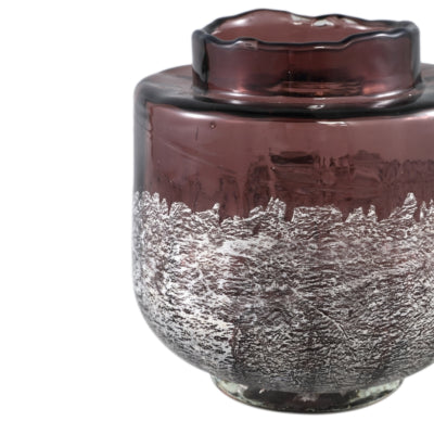 Ptmd jarrón niddy violeta 19 cm | 2 piezas
