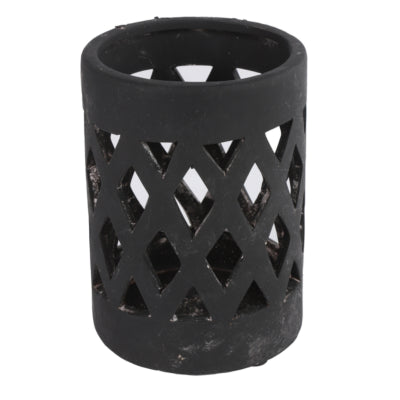 Portacandela Countryfield dassel m nero 16 cm | 12 pezzi