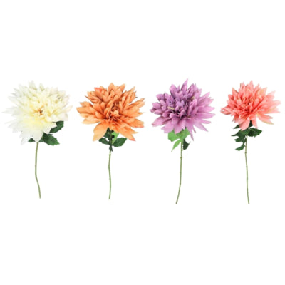 Dalia fiore artificiale 69 cm 4 assortiti | 24 pezzi