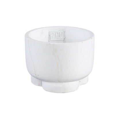 Ptmd vaso da fiori marmy cream s 12 cm | 12 pezzi