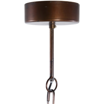 Ptmd lámpara colgante norris metal color cobre 40,5 cm | 2 piezas