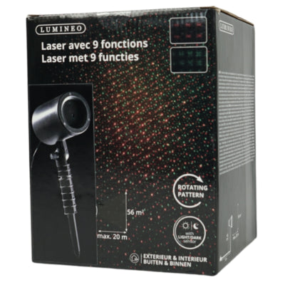 Lumineo (r) proiettore laser ip44 spina eu 40 cm ve10 | 10 pezzi