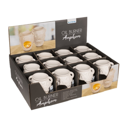 Jarra quemador de cera Out of the blue blanca 11 cm | 12 piezas