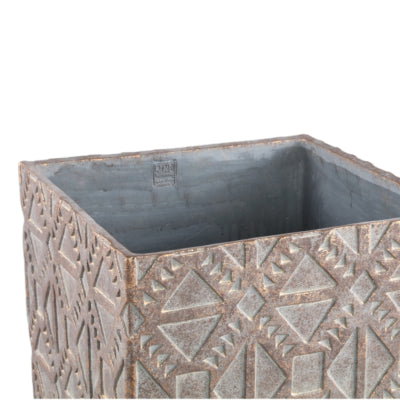 Vaso da fiori Ptmd Jenah marrone s 16 cm | 8 pezzi