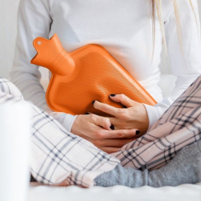 Relaxdays bolsa de agua caliente naranja 2 l | 6 piezas