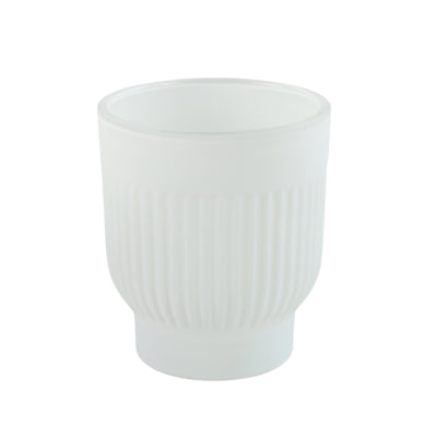 Countryfield portavelas tirza blanco mate 8,5 cm | 24 piezas