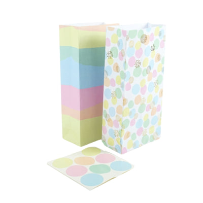 Dp bolsas de regalo de fábrica 8 piezas color pastel 22 cm | 24 piezas