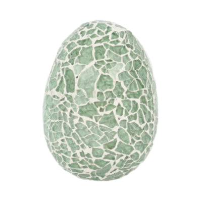 Mosaico di uova verde 10 cm | 12 pezzi